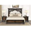 Ornate Moulding Table de chevet 1Pc USB