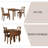 3-Piece Wood Frame Extendable Dining Table Set-335888965