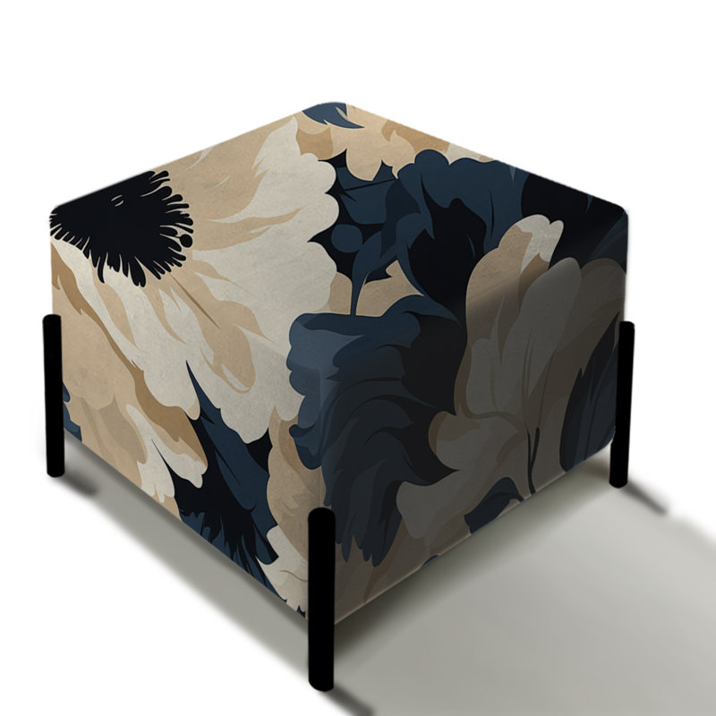 Floral Tropical Tranquility Vibes III - Repose-pieds carré floral