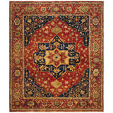 Eastwood Wool Oriental Area Rug in Norfolk Red