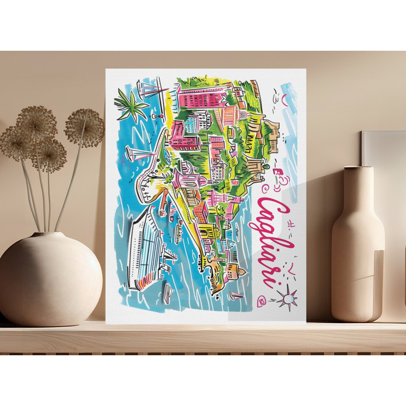 Dinardo 1 Piece Wrapped Canvas Wall Art Set, 9x12