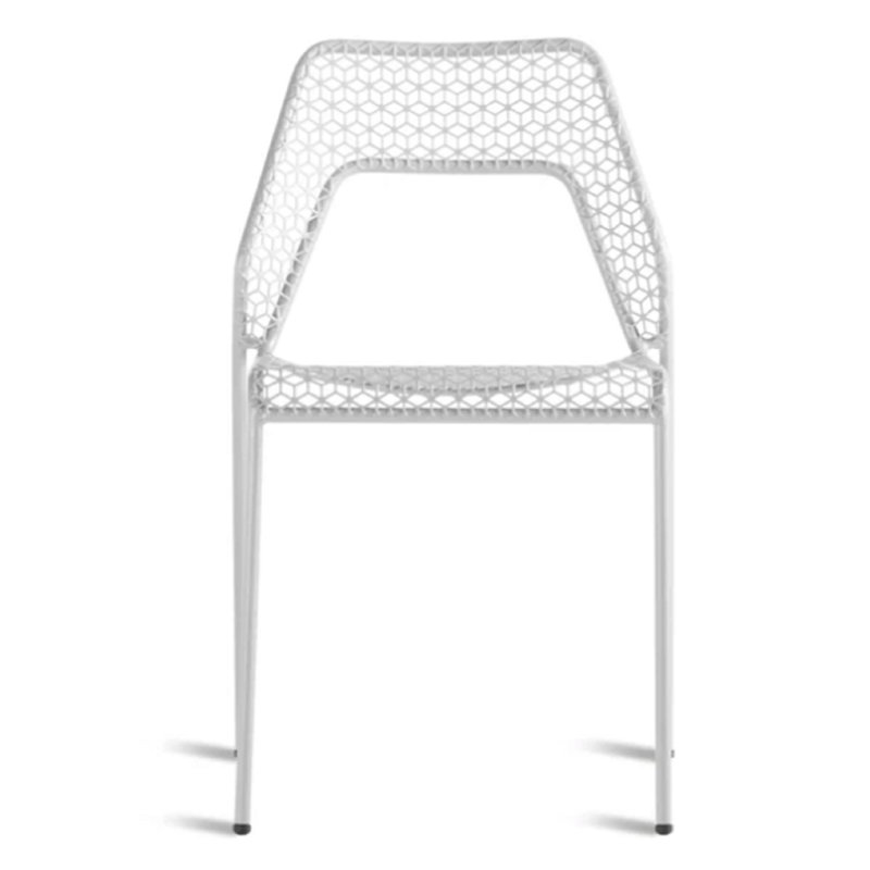 Hot Mesh Outdoor Dining Side Chair, Off White