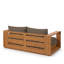 Causeuse d'extérieur en bois d'acacia Tahoe