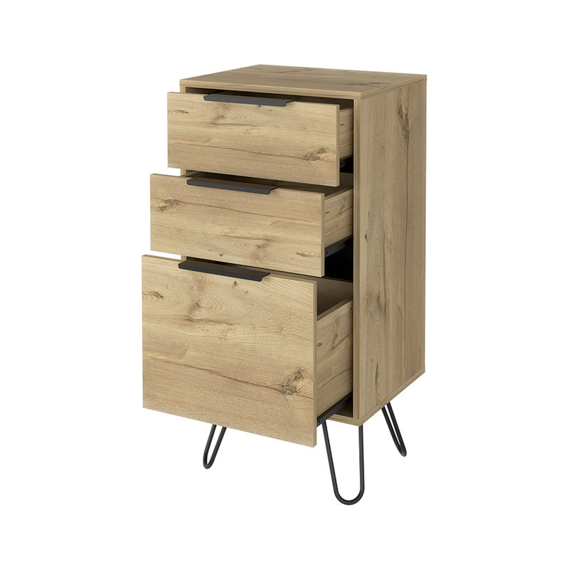 Commode d'appoint à trois tiroirs Kentyn