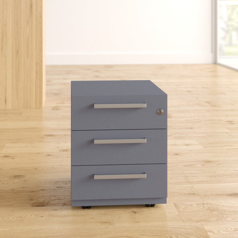 Note 3 Drawer Filing Cabinet, Anthracite