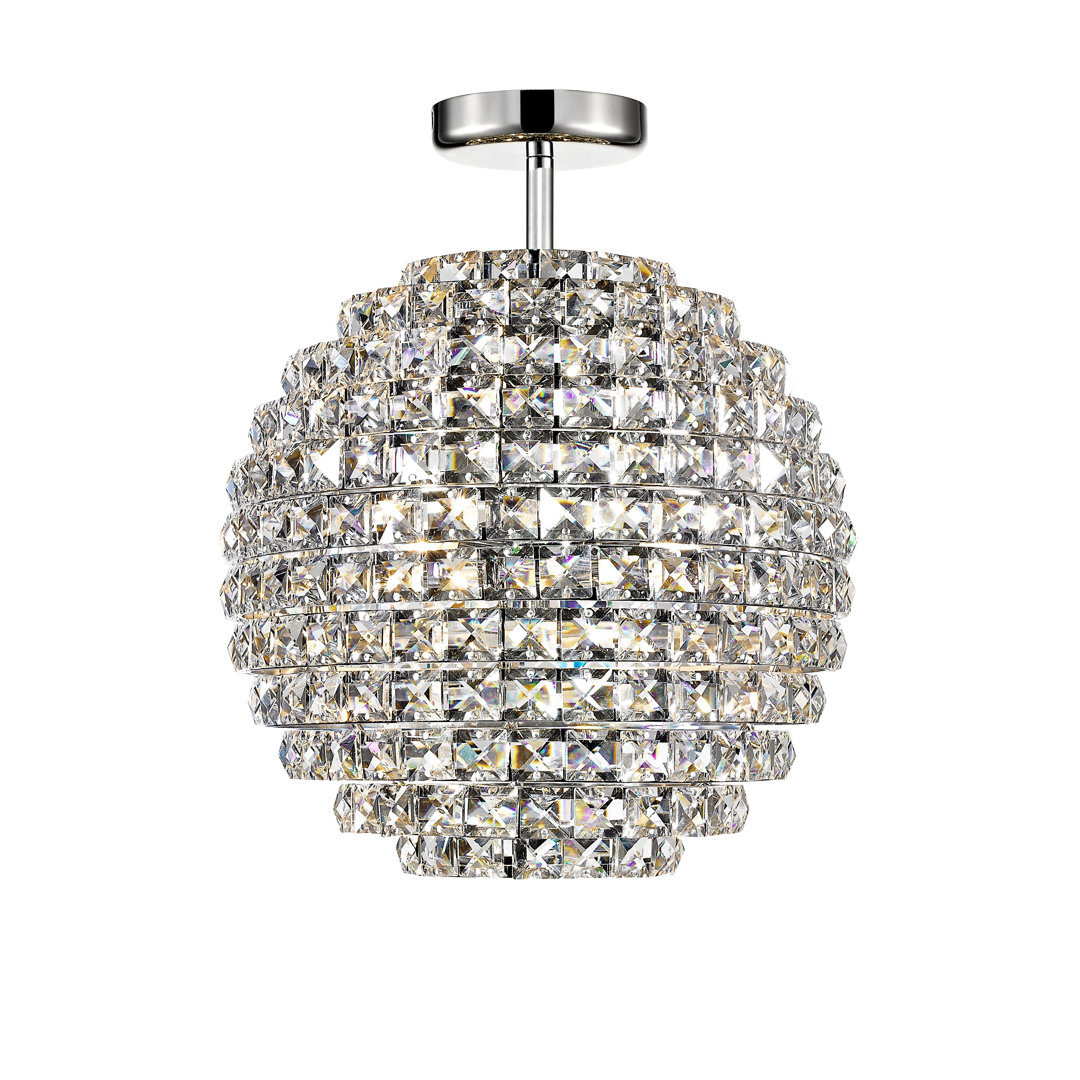 Crystal Semi Flush Mount