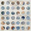 Circular Grid Framed Canvas