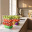 6-Pack Stackable Clear Fridge Organizers with Handles for Kitchen & Pantry