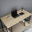 Academy Desk Metal Base Writing Desk-813478184