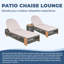 Ensemble de chaises longues d'extérieur - 2 chaises réglables en bois d'acacia + table d'appoint - Coussins résistants à l'eau-749251058
