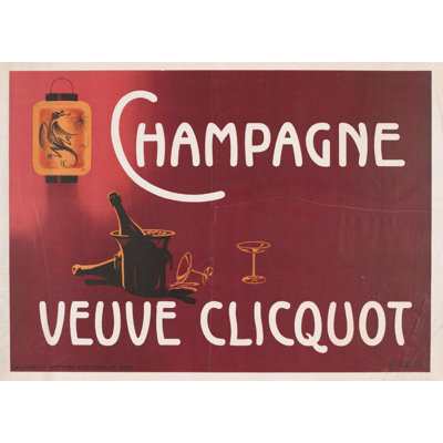 "Champagne Veuve Clicquot" by  Arnold Van Roessel - Gallery Wrap Canvas Wall Art