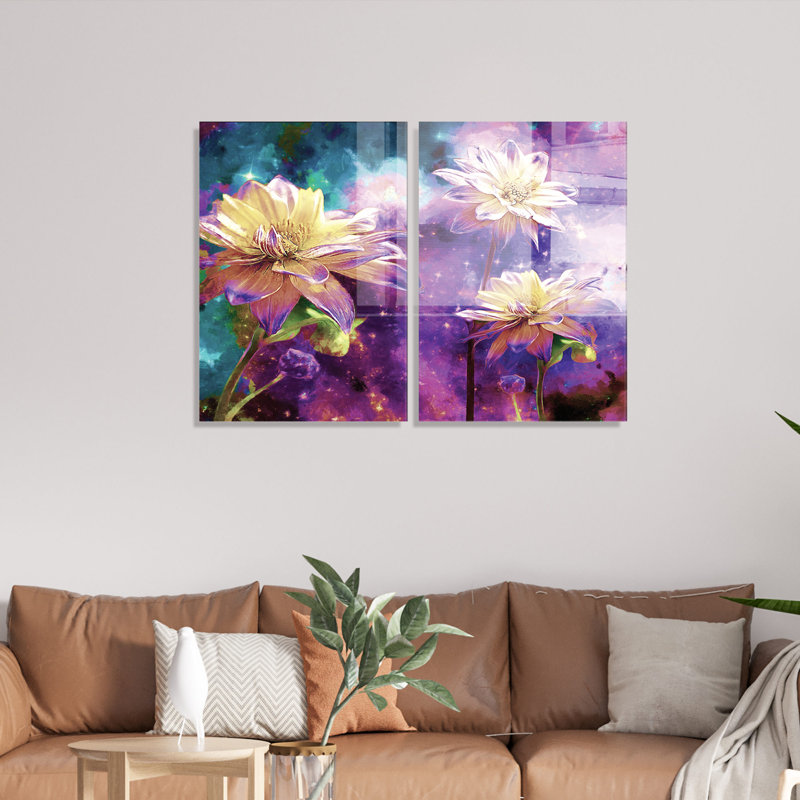 3 pièces, sans cadre, impression sur verre, L 12 po x H 18 po