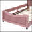 Twin Size Upholstered Daybed With Classic Stripe Shaped Headboard, Combining Comfort And Contemporary Style For Modern Living Spaces.-208795169