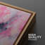 Sarcelle vibrante rose pastel à l'aquarelle, coups de forme abstraite, art moderne, détente / calme-94585361-94585364