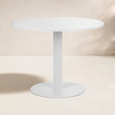 Sunset 30'' Powder Coated Aluminum Fliptop Outdoor Dining Table