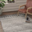 Tapis ivoire et gris anthracite tissé au métier mécanique Lashavia-25785523