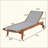 Outdoor Acacia Wood Chaise Lounge With Mesh Seating For Patio And Backyard Relaxation-697263735