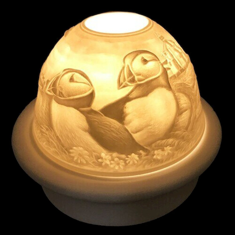 Photophore de table en porcelaine 4 po