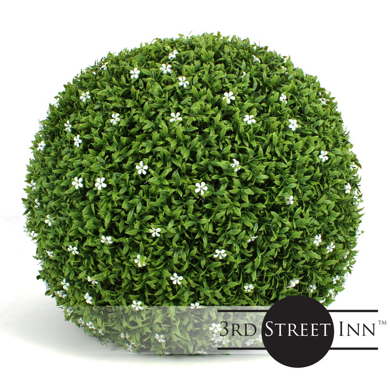 19'' Faux Flowering Topiary, 4