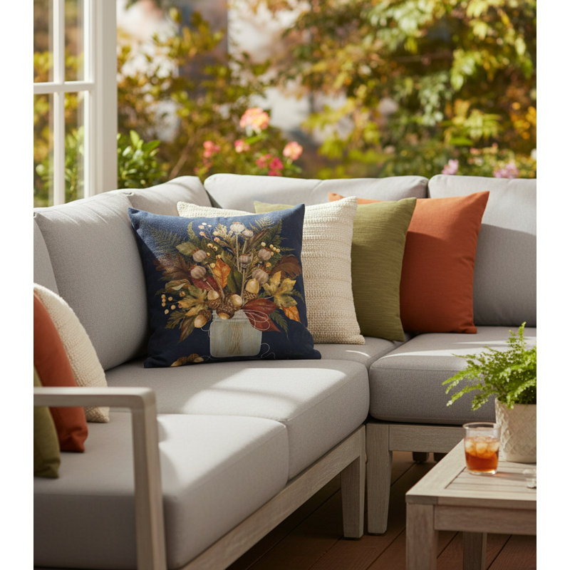 Fall Splendor Throw Pillow 12" x 12"