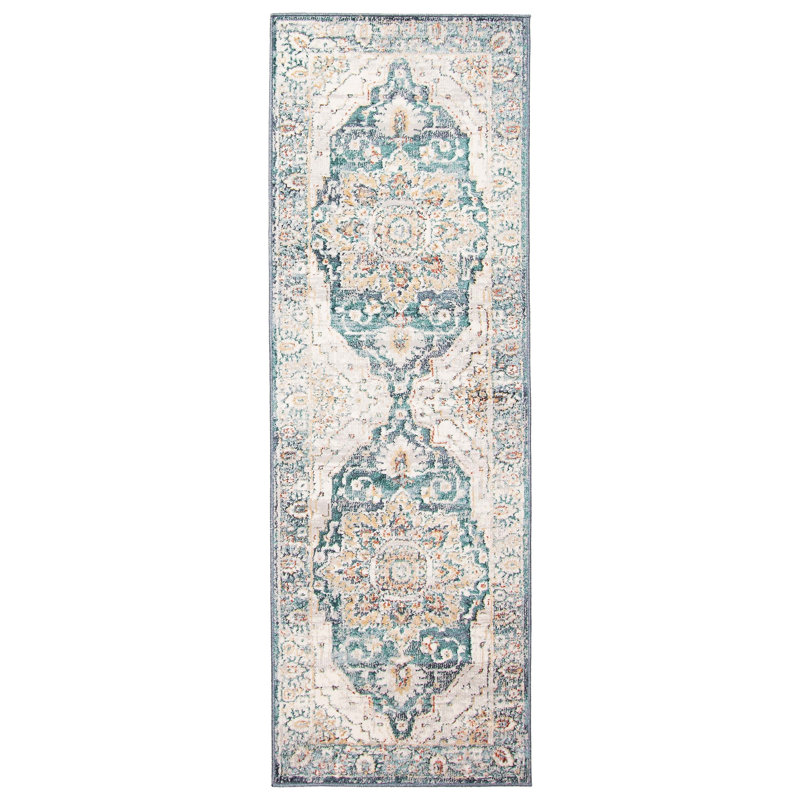 Legacy Teal Rug, Runner 2'8" x 8'2"