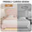 LED Teddy Fleece Platform Bed Frame with 2 Free-Combination Storage Drawers-952445325-952445362