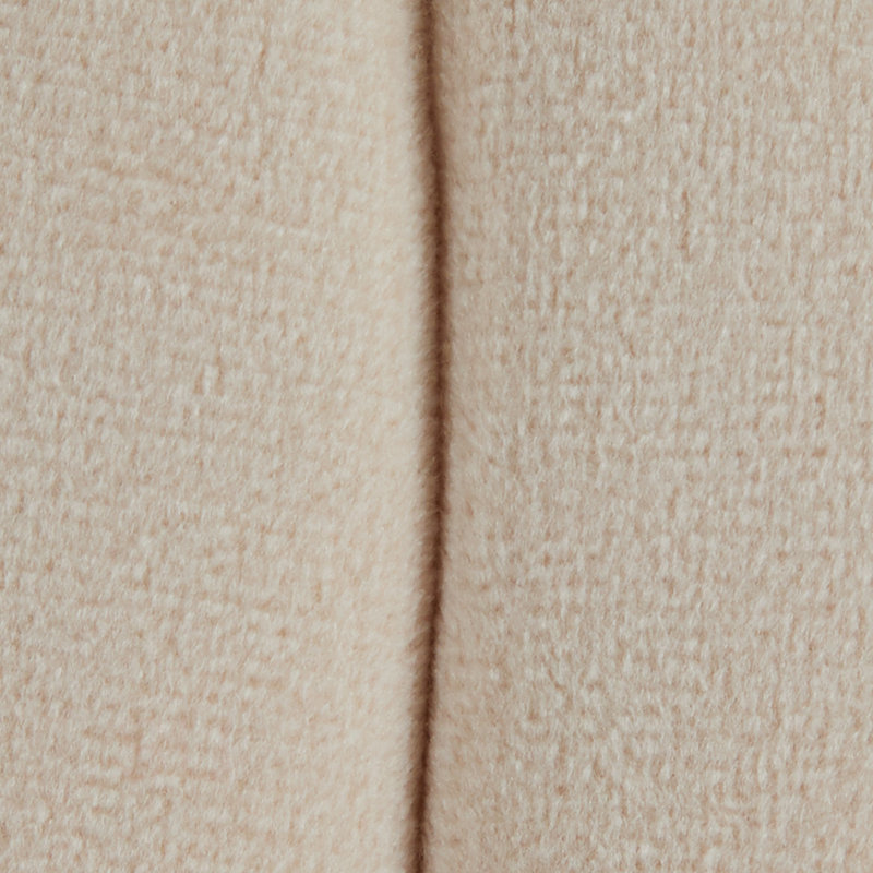 Braided Round 16" Ottoman In Velvet By, Cream