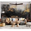Adhésif mural Surface Surface - motif de marbre doré-1647678157