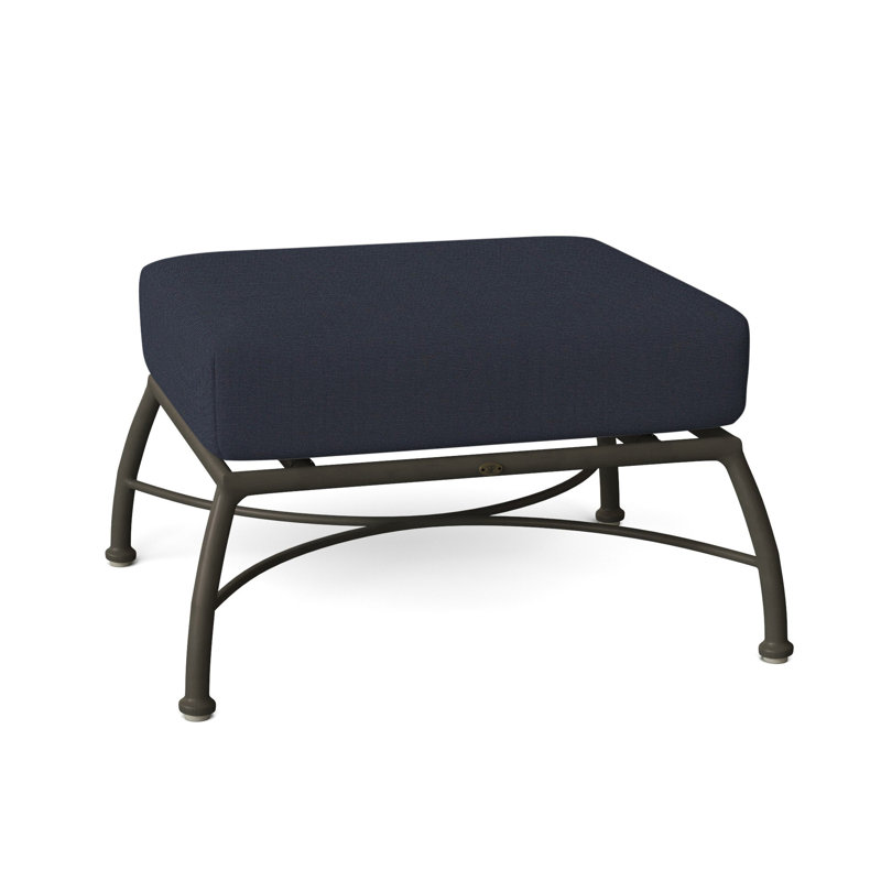 Repose-pieds en aluminium Majorque, Lin marine, Pas de soudure