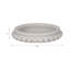 Sagebrook's Julienne Elegant 18" Windsor Carved Marble Tray, White Timeless Centerpiece for Any Setting