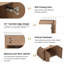 Ensemble de meuble-lavabo mural simple 30 po Reeshemah