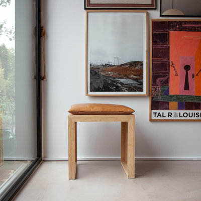 Riascos Solid Wood Accent Stool