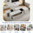 Rectangular Sliding Top Coffee Table With 2 Drawers And 2 Hidden Storage Compartments