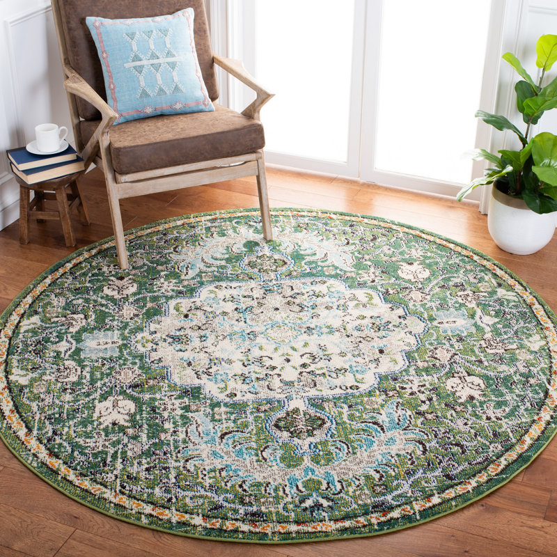 Wisner Oriental Area Rug, Round 152 cm