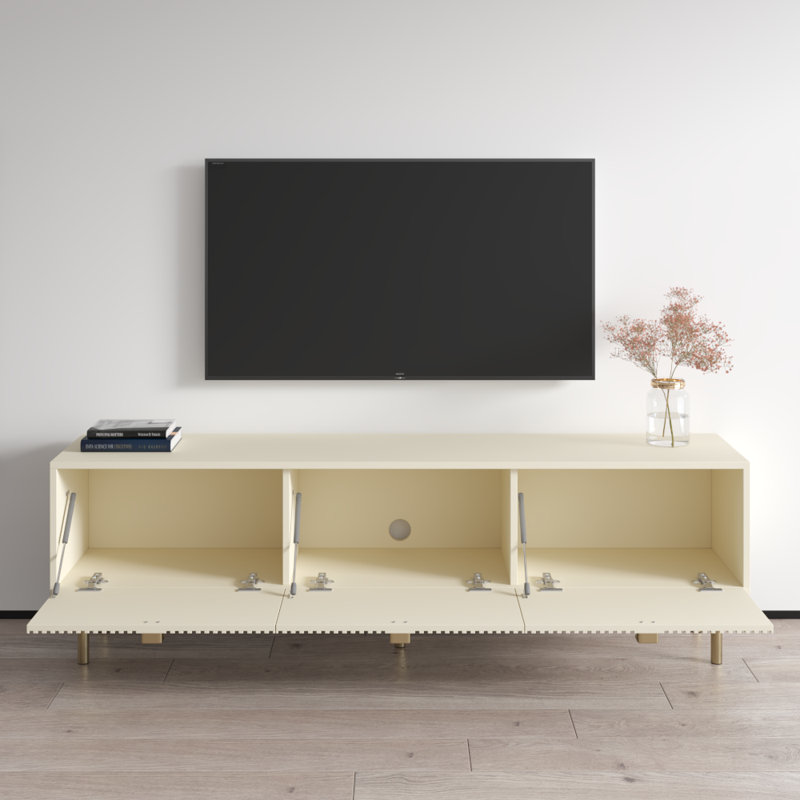 Meuble télé 70,9 po avec finition mate, Magnolia