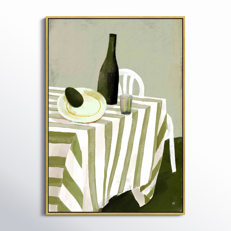 Nature morte avec un avocat trop mûr par Marco Marella pour Studio M - Art mural encadré, L 26,5 po x H 38 po