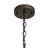 1 - Light Gray Iron Single Pendant