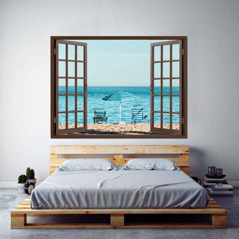 Murale chaise de plage lisse, L 24 po x L 32 po