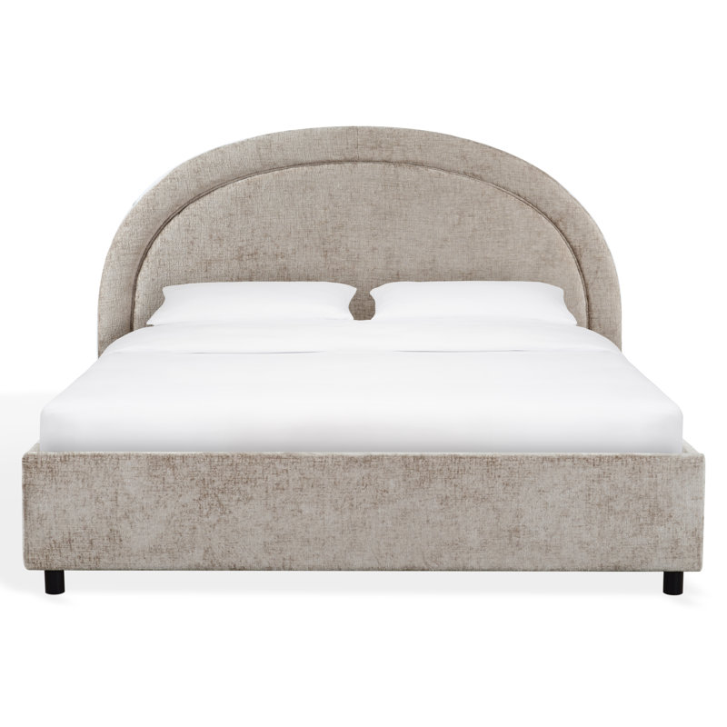 Lit Bayaud en chenille, Gris, Grand