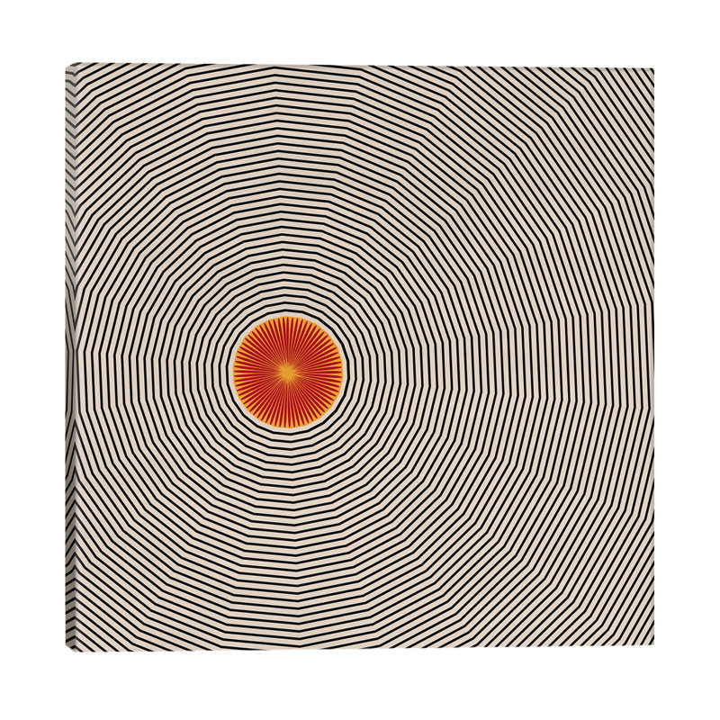 Modern Art- Sun Illusion - Wrapped Canvas Print, 45.72 cm H x 45.72 cm W x 1.91 cm D