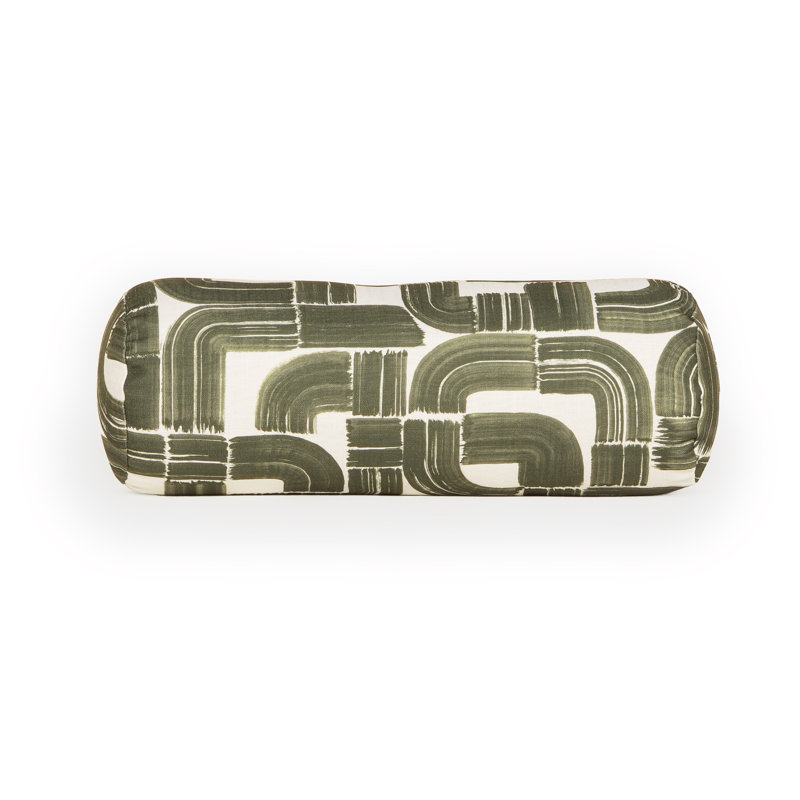 Coussin décoratif arche déco, Olive, Traversin 21 po x 8 po, Bourre en polyester