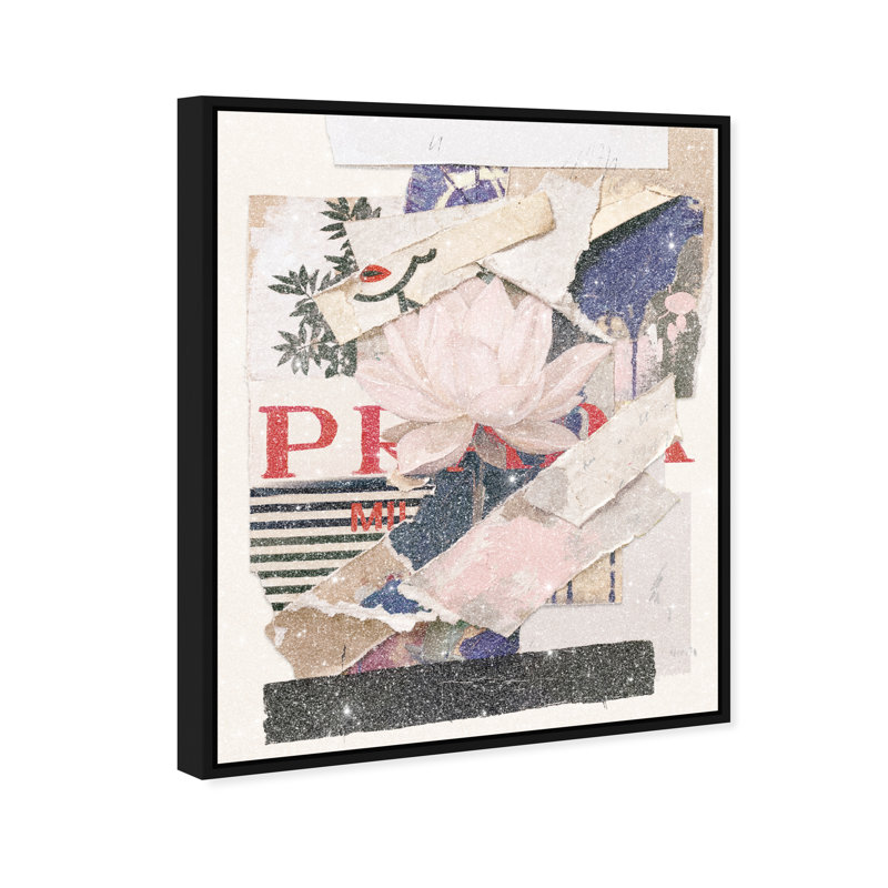 Milano Collage Print by Oliver Gal, 25"H x 31"W, Black Floater Frame