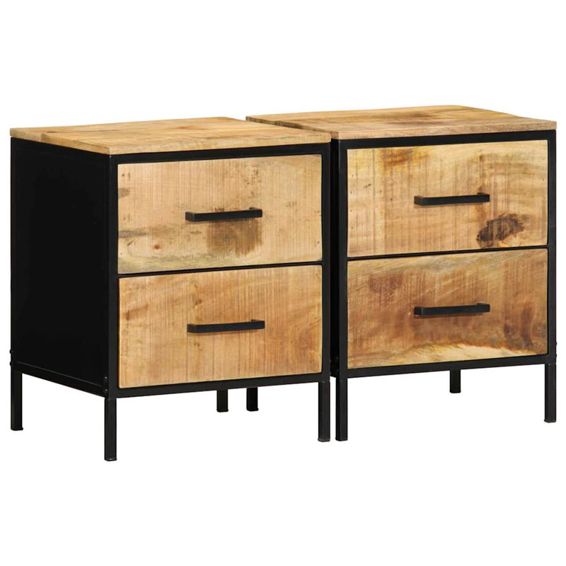 40cm W Solid Wood Bedside Table