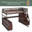 Lit mezzanine double avec 7 tiroirs, 2 tablettes et un bureau-1579825214