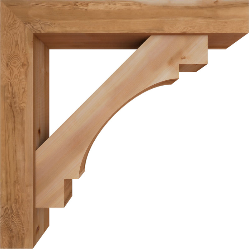 Support Merced Block avec support décalé, 42 x 42, Cèdre rouge occidental de l 7 1/2 po (lisse)