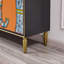 Armoire d'appoint peinte orange clair