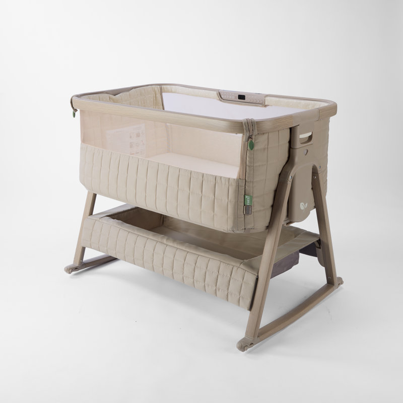 Cozee Sense Bedside Crib - Soft Walnut / Cocoa, Soft Walnut / Cocoa