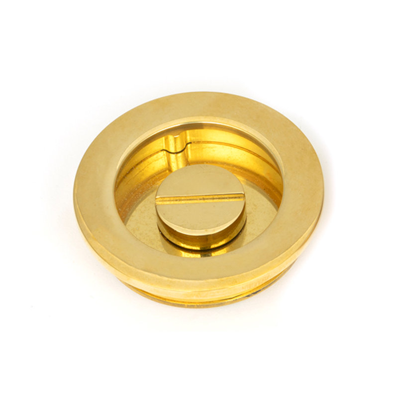 Door Accessory, Polished Brass, 6cm H x 6cm W x 1.3cm D
