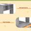 Lit mezzanine simple avec lit autonome, tablettes, bureau et garde-robe-17992804-17992806