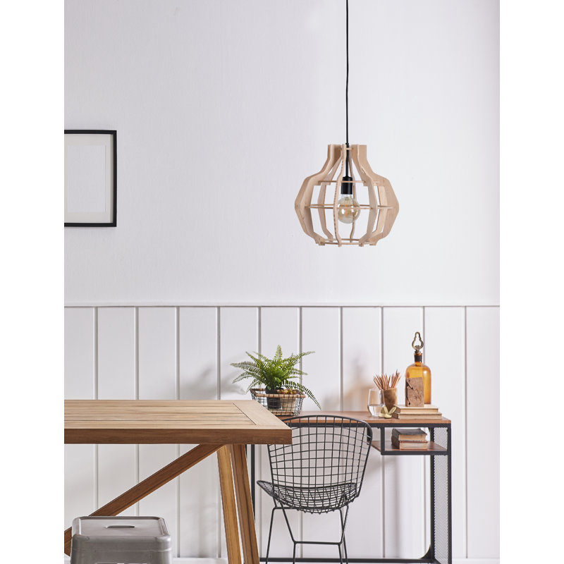 Viramontes 1 - Light Single Pendant, Wood